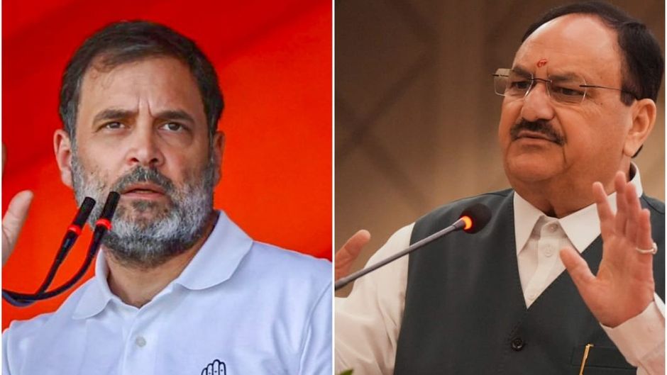 राहुल गांधी-जेपी नड्डा- फाइल फोटो