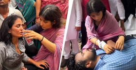 डिंपल यादव की फ्रंटफुट पॉलिटिक्स : सपा गढ़ रही है अपना नया राष्ट्रीय चेहरा? जंतर-मंतर पर प्रदर्शन के दौरान अफरा-तफरी से घायल छात्र-छात्राओं की मदद करतीं डिंपल यादव