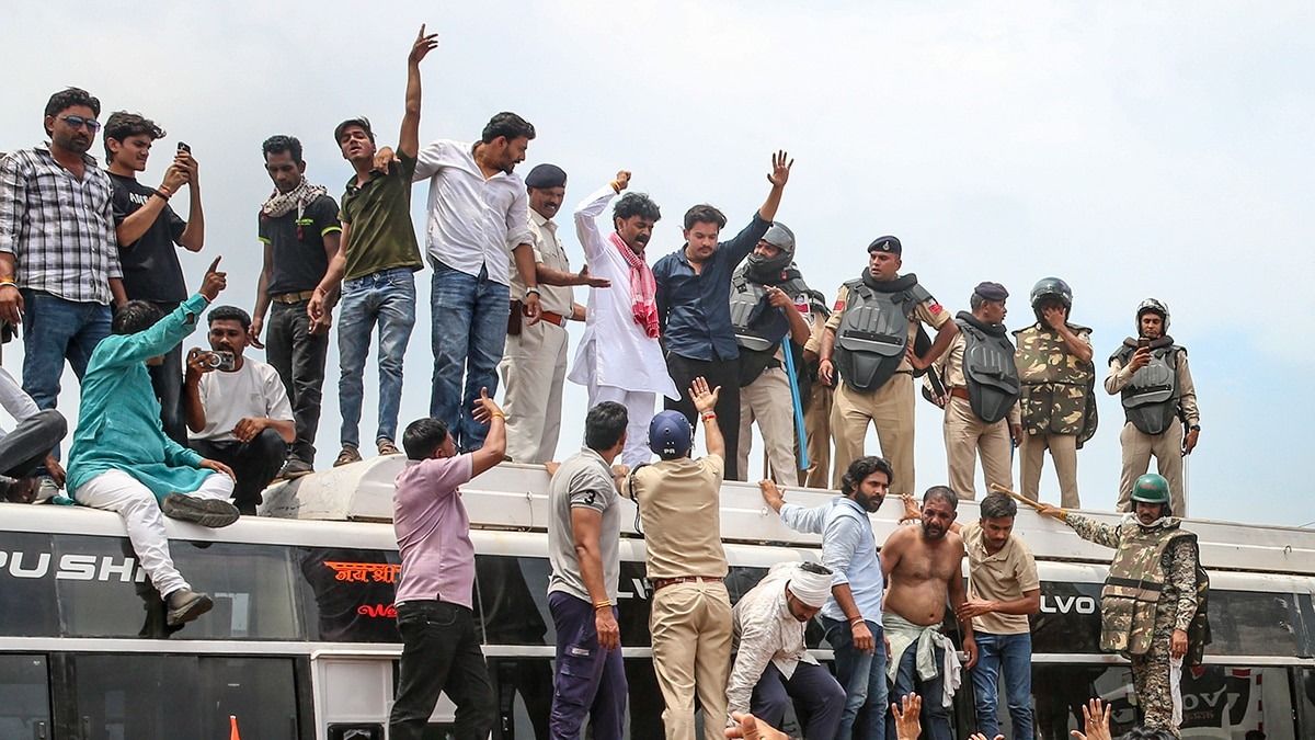 भोपाल में किसान आंदोलन की तस्वीर (फाइल फोटो)