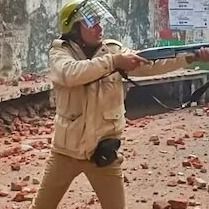 संभल हिंसा के दौरान का मंजर