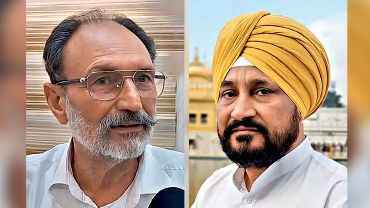 निलंबित कांग्रेस नेता मदन लाल जलालपुर (बाएं); और पूर्व मुख्यमंत्री चरनजीत सिंह चन्नी