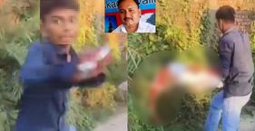 गोरखपुर में ठेकेदार की सनसनीखेज हत्या से गरमाई यूपी की ब्राह्मण राजनीति गोरखपुर हत्याकांड का वीडियो ग्रैब; इनसेट में मृतक शिवकुमार त्रिपाठी