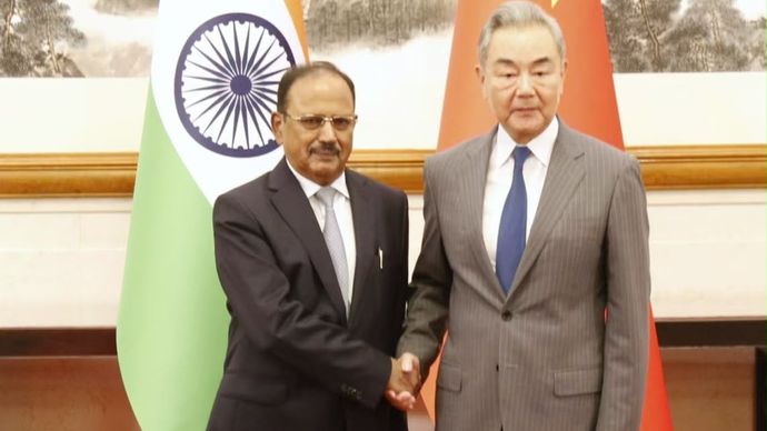 ajit doval meet china foreign minister wang yi