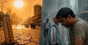 लखनऊ में मानसून कैसे बन गया ‘हीट स्ट्रेस’ का नया सीजन? हीट स्ट्रेस स्वास्थ्य के लिए गंभीर समस्या बन सकता है (फोटो : AI)