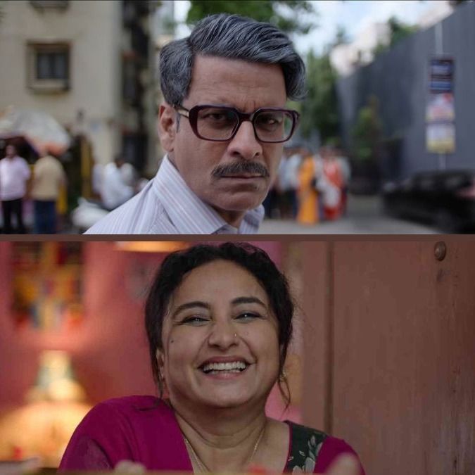फिल्म के अपने-अपने किरदारों में मनोज बाजपेयी और दिव्या दत्ता