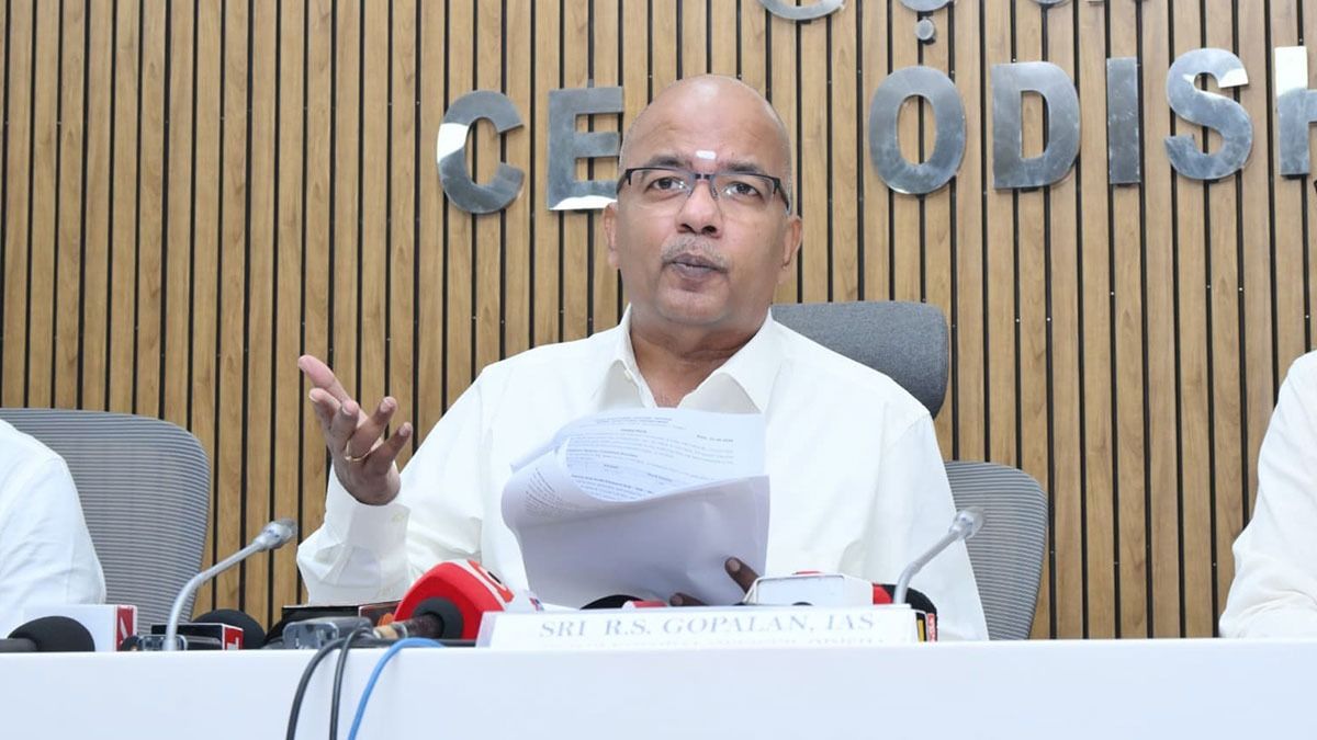 ओडिशा के मुख्य निर्वाचन अधिकारी आर.एस. गोपालन (फाइल फोटो)