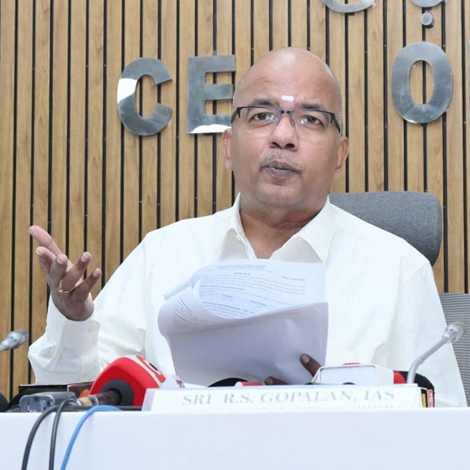 ओडिशा के मुख्य निर्वाचन अधिकारी आर.एस. गोपालन (फाइल फोटो)