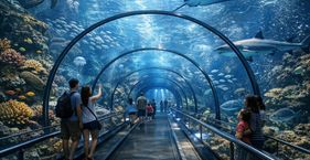 मुंबई में बन रहा अनोखा एक्वेरियम, कर पाएंगे समंदर के नीचे सैर! walk-through aquarium
