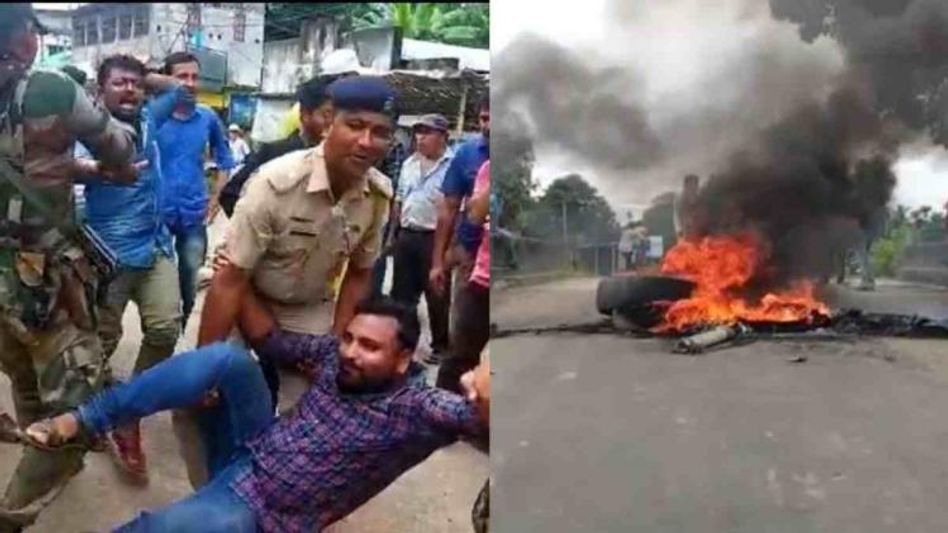 Normal life paralyzed in Tripura North amid 24 hr Bandh call by Congress Normal life paralyzed in Tripura North amid 24 hr Bandh call by Congress
