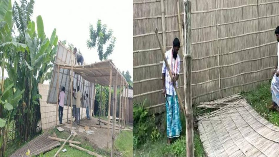 Assam: Locals of Goalpara's Pakhiura char voluntarily demolish house set up by Jihadis Assam: Locals of Goalpara's Pakhiura char voluntarily demolish house set up by Jihadis
