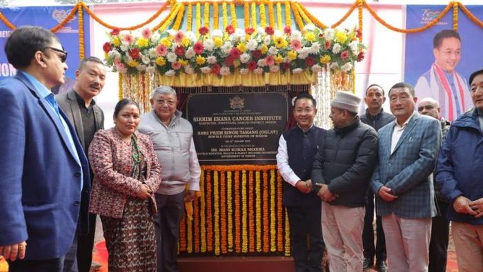 CM Prem Singh Tamang lays foundation stone for state's first Cancer Institute