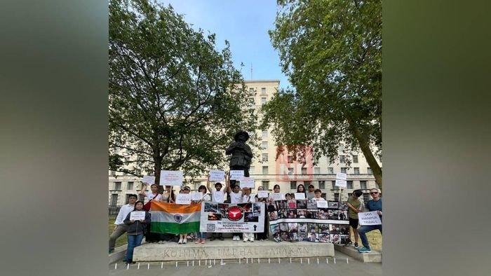 Protests by NRI residents of Manipur against ethnic violence in state