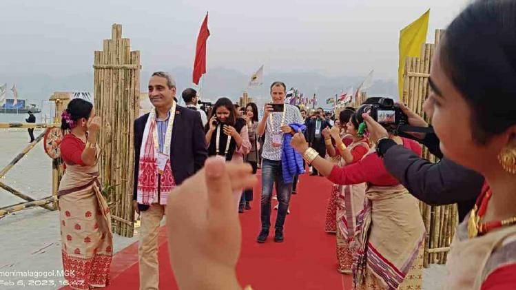 Assam: Y20 delegates visits Guwahati's Sandbar Island Y20 delegates visits Guwahati's Sandbar Island