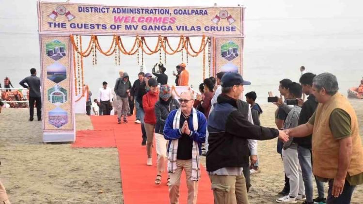 Goalpara greets MV Ganga Vilas cruise guests with traditional charm Goalpara greets MV Ganga Vilas cruise guests with traditional charm