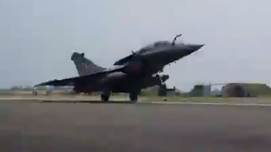 Rafale jets lands in India from France Rafale jets lands in India from France
