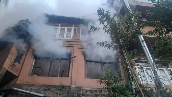 Mizoram: One floor of a house gutted in fire in Aizwal