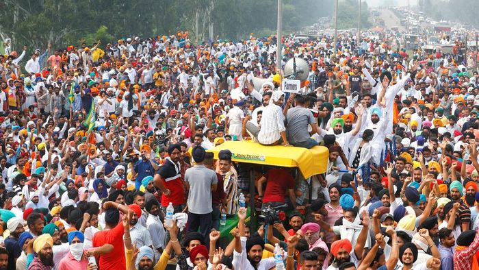 farmers protest