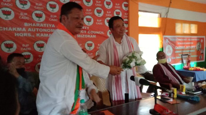 Mizoram’s lone BJP Legislator Buddha Dhan Chakma appointed as BJP CADC district president