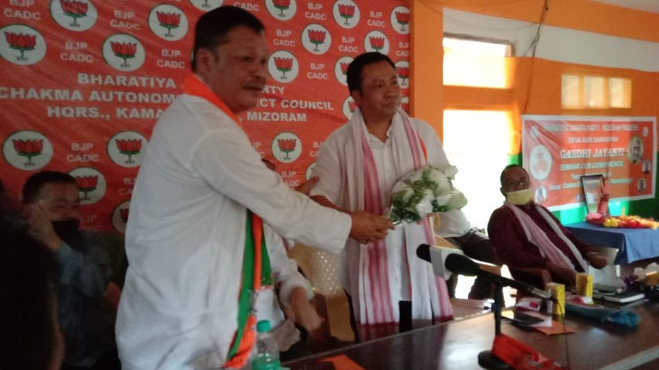 Mizoram’s lone BJP Legislator Buddha Dhan Chakma appointed as BJP CADC district president Mizoram’s lone BJP Legislator Buddha Dhan Chakma appointed as BJP CADC district president