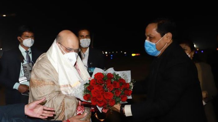 Assam: Amit Shah arrives in Guwahati, thanks people for warm welcome