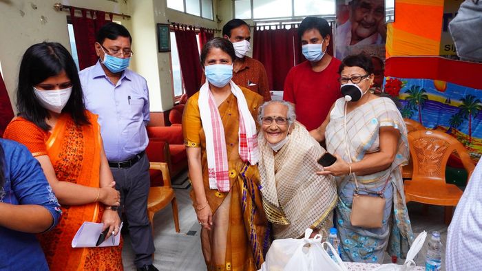 Assam social welfare Minister takes stock of Mother's old age home