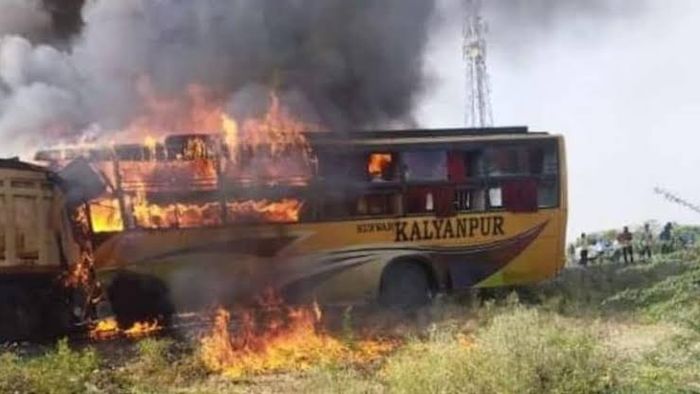At least 11 burnt to death as bus catches fire in Rajasthan