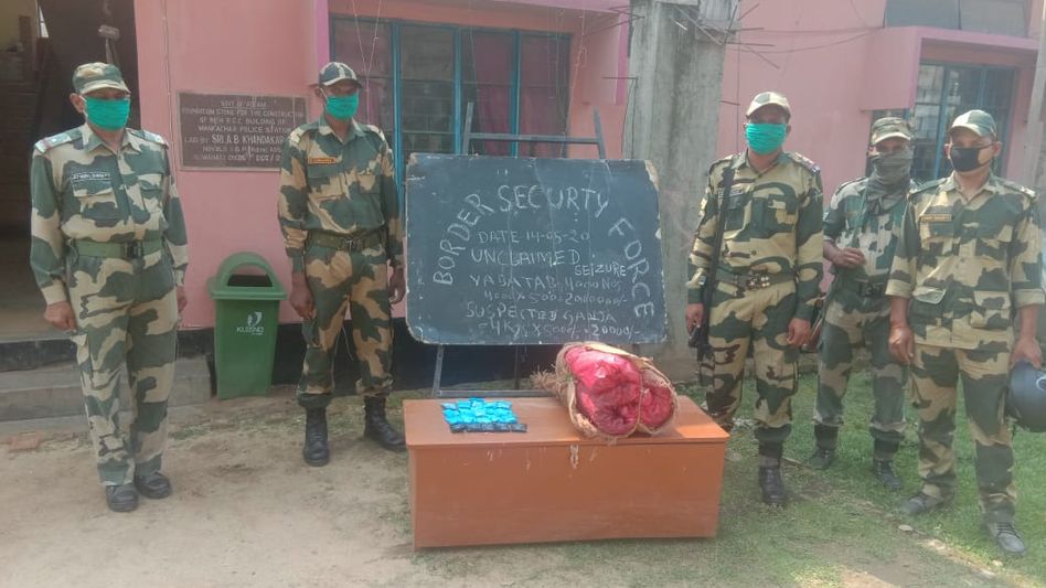 Assam: BSF SEIZED YABA TABLETS AND GANJA Assam: BSF SEIZED YABA TABLETS AND GANJA