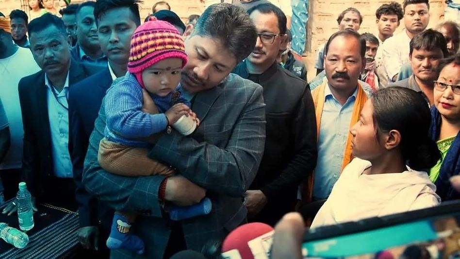 Assam Minister Pijush Hazarika extends assistance of ₹1 lakh to late Borsingh Tisso’s family Assam Minister Pijush Hazarika extends assistance of ₹1 lakh to late Borsingh Tisso’s family