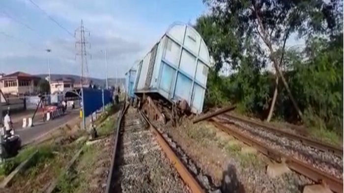 Assam: Goods train derails near Dekargaon, no injuries reported