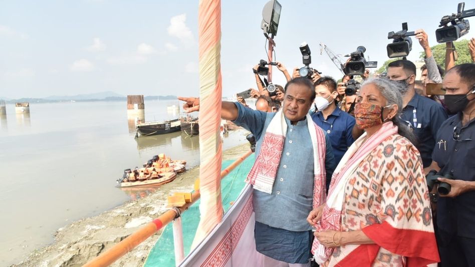 Assam: Union FM Nirmala Sitaraman approves new bridge over Brahmaputra Assam: Union FM Nirmala Sitaraman approves new bridge over Brahmaputra