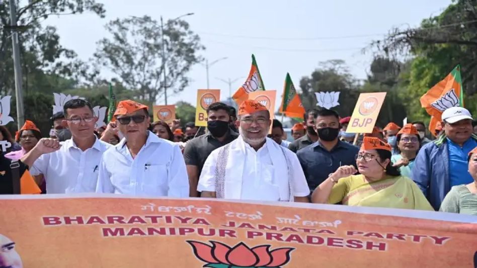 BJP workers must follow the footsteps of founders: Manipur CM BJP workers must follow the footsteps of founders: Manipur CM