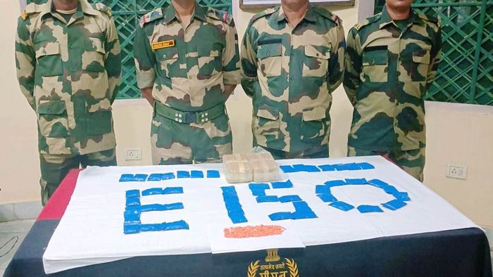 Tripura: BSF seizes Yaba tablets worth Rs.1.48 crore near Indo-Bangladesh border