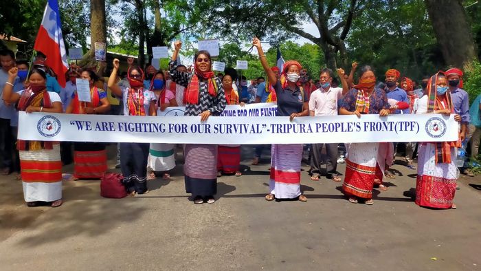 Tripura protest