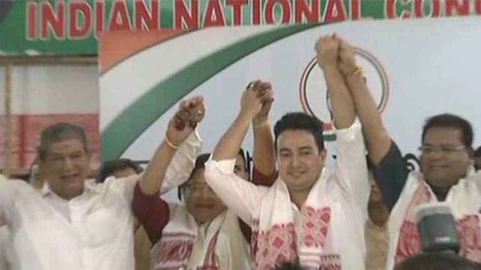 MLA Amiya Gogoi joins Congress again MLA Amiya Gogoi joins Congress again