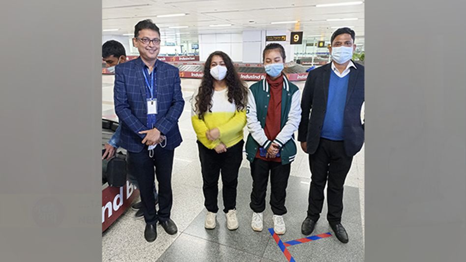 Six Assamese students arrive safely in India from Ukraine under 'Operation Ganga' Six Assamese students arrive safely in India from Ukraine under 'Operation Ganga'