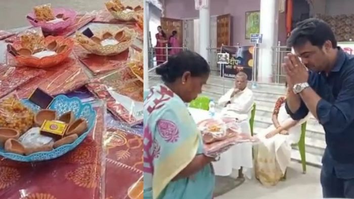 Assam: Clay lamps and clothes distributed at Dhubri’s Kalibari