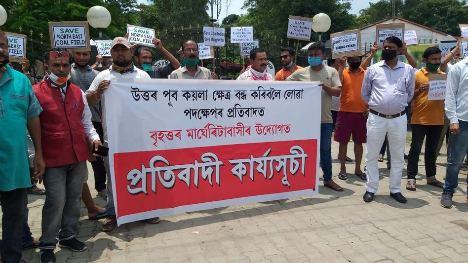 Assam: Residents, businessmen protest coal closure reveals dependency in Margherita Assam: Residents, businessmen protest coal closure reveals dependency in Margherita