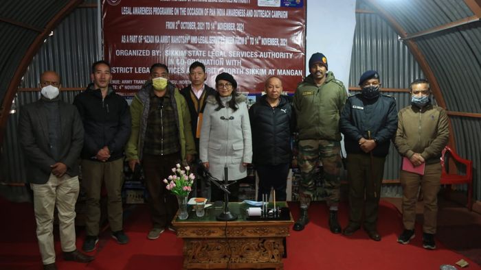 Sikkim: Legal Aid Awareness Programme organised at an Altitude of 14,400 ft