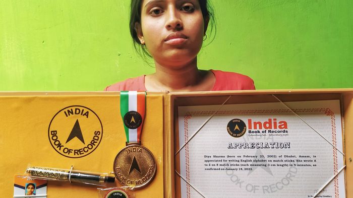 Assam: Dhubri girl holds record in Miniature art
