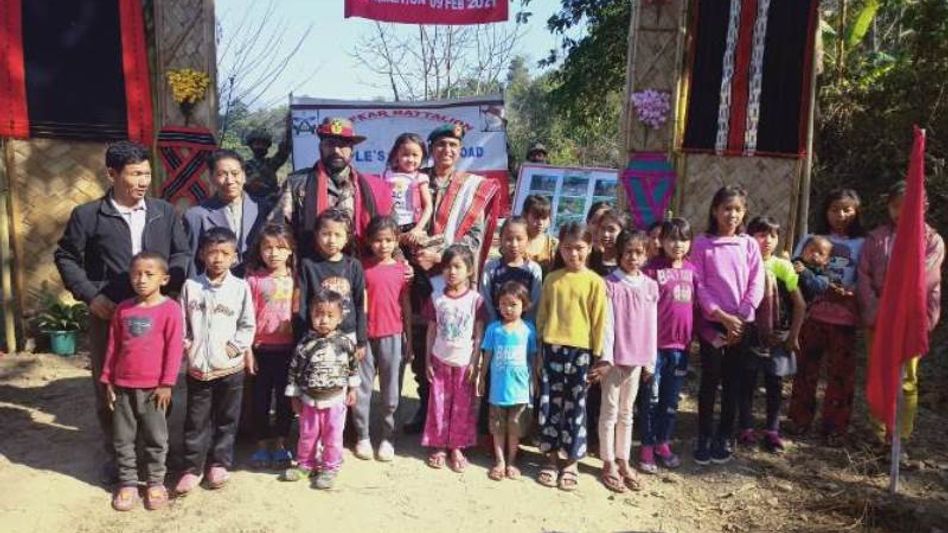 Assam rifles & Manipur villagers jointly repair vital Tamei-Dikhuiram road in absence of govt initiative Assam rifles & Manipur villagers jointly repair vital Tamei-Dikhuiram road in absence of govt initiative
