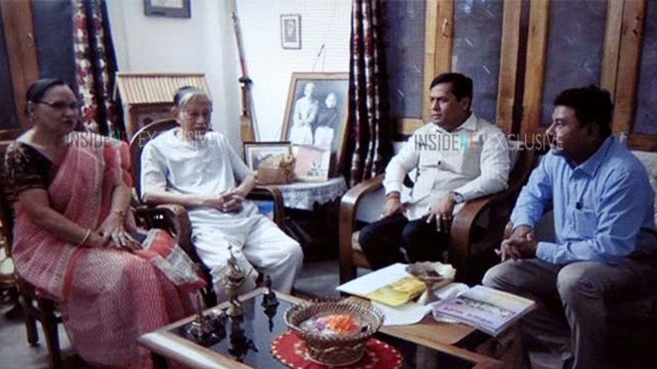 ASSAM: CM VISITS HIREN GOHAIN ASSAM: CM VISITS HIREN GOHAIN