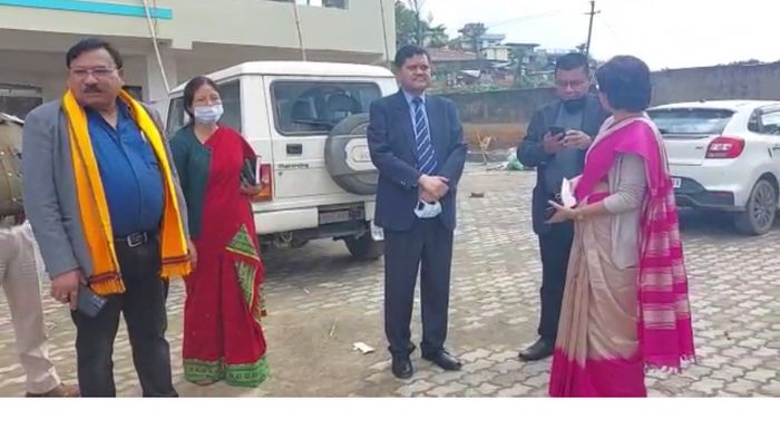 Assam: HAD Minister Jogen Mohan and Chief Secy Jishnu Barua visit Haflong ahead of Cabinet Meeting