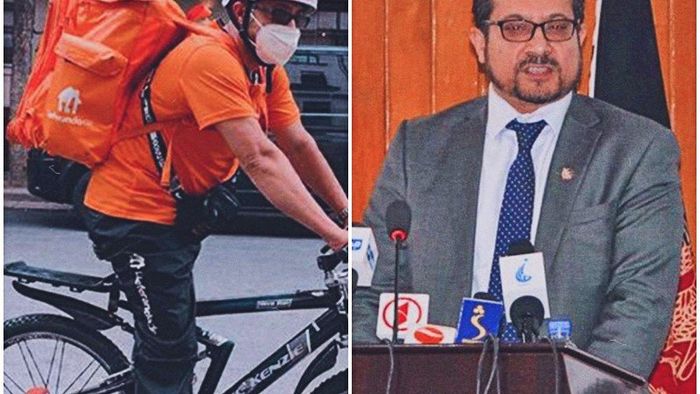 afghan minister delivers pizza