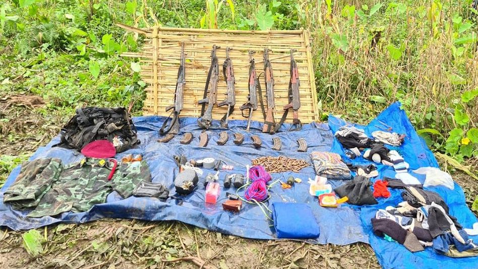 Assam Rifles recovers huge cache of arms, ammunition in Nagaland Assam Rifles recovers huge cache of arms, ammunition in Nagaland