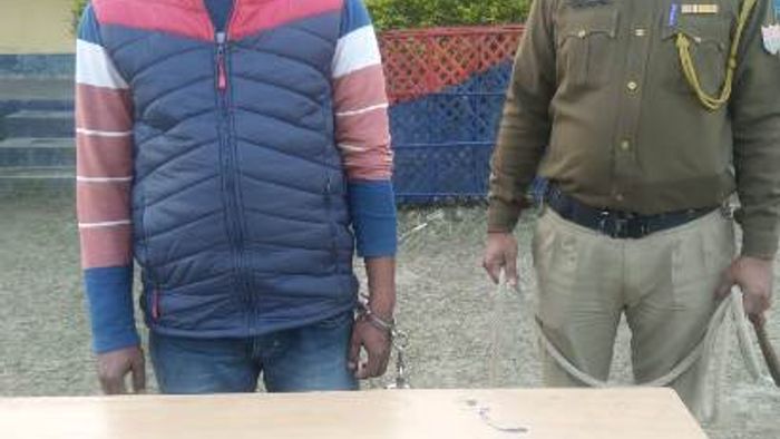 Morigaon Police today apprehended a suspected arms smuggler