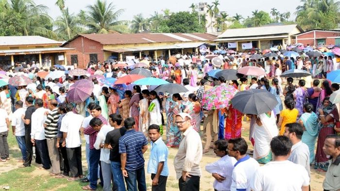 Voters in Assam