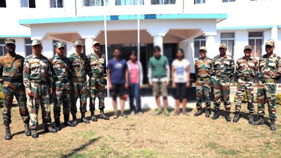 ASSAM RIFLES RESCUES TOURISTS FROM DZUKOU VALLEY IN NAGALAND ASSAM RIFLES RESCUES TOURISTS FROM DZUKOU VALLEY IN NAGALAND