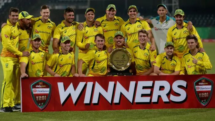 Australia beat Pakistan by Three wickets in one-off T20I