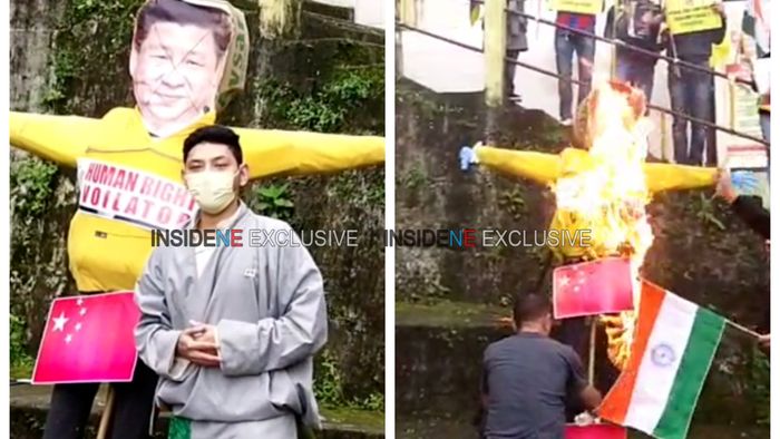 Xi Jinping efficy burned
