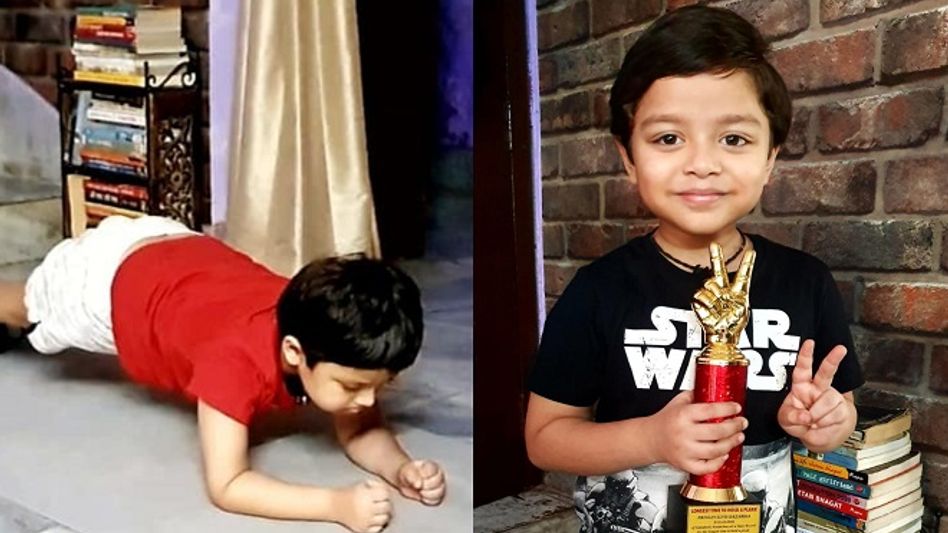 Assam: 5-year old Presley Elvis Hazarika does region proud, registers in India book for records for 36 min plank record Assam: 5-year old Presley Elvis Hazarika does region proud, registers in India book for records for 36 min plank record